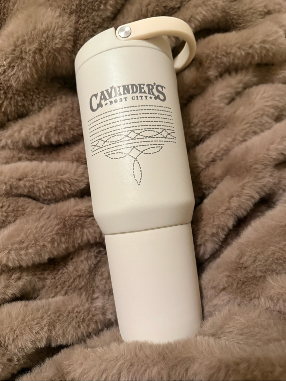 HYDROJUG 20 oz. Sport Bottle In Cream - CAVENDER’S Boot City Bootstitch Engraved